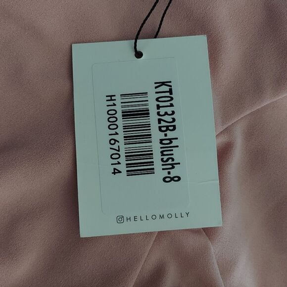 HELLO MOLLY TAKE CHANCES DRESS BLUSH RUFFLE MINI SIZE 4 - Picture 11 of 14